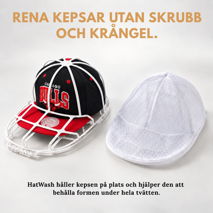 HatWash™ – Rena kepsar utan skrubbning eller förstörd form
